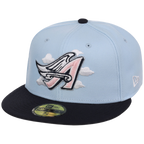 Anaheim Angels California Clouds New Era 59FIFTY (Sky/Navy)