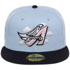 Anaheim Angels California Clouds New Era 59FIFTY (Sky/Navy)