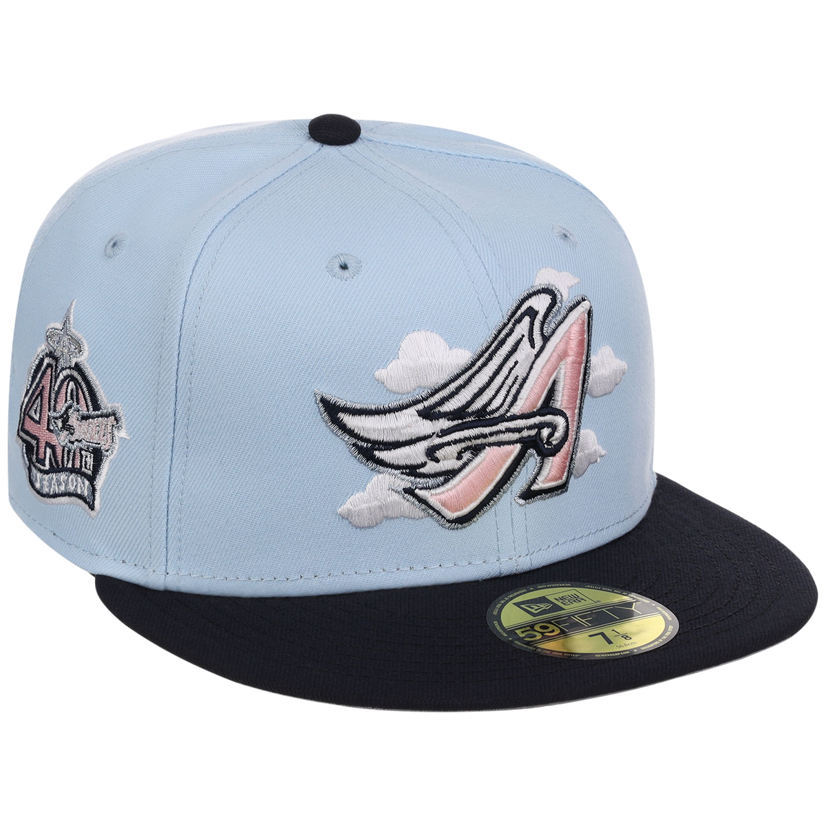 Anaheim Angels California Clouds New Era 59FIFTY (Sky/Navy)