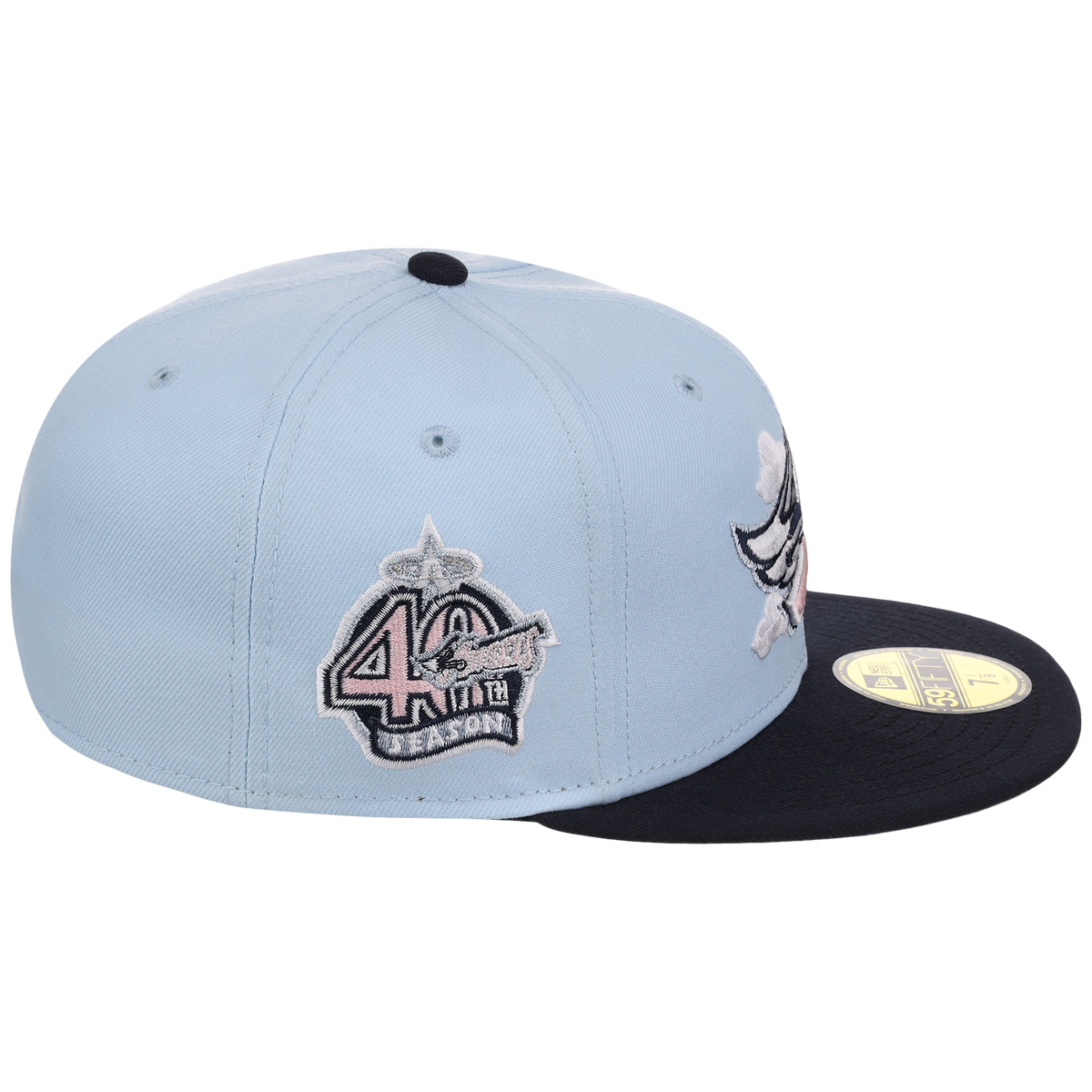 Anaheim Angels California Clouds New Era 59FIFTY (Sky/Navy)