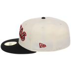 Texas Rangers Lone Star Livestock New Era 59FIFTY (Chrome/Black)