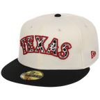 Texas Rangers Lone Star Livestock New Era 59FIFTY (Chrome/Black)