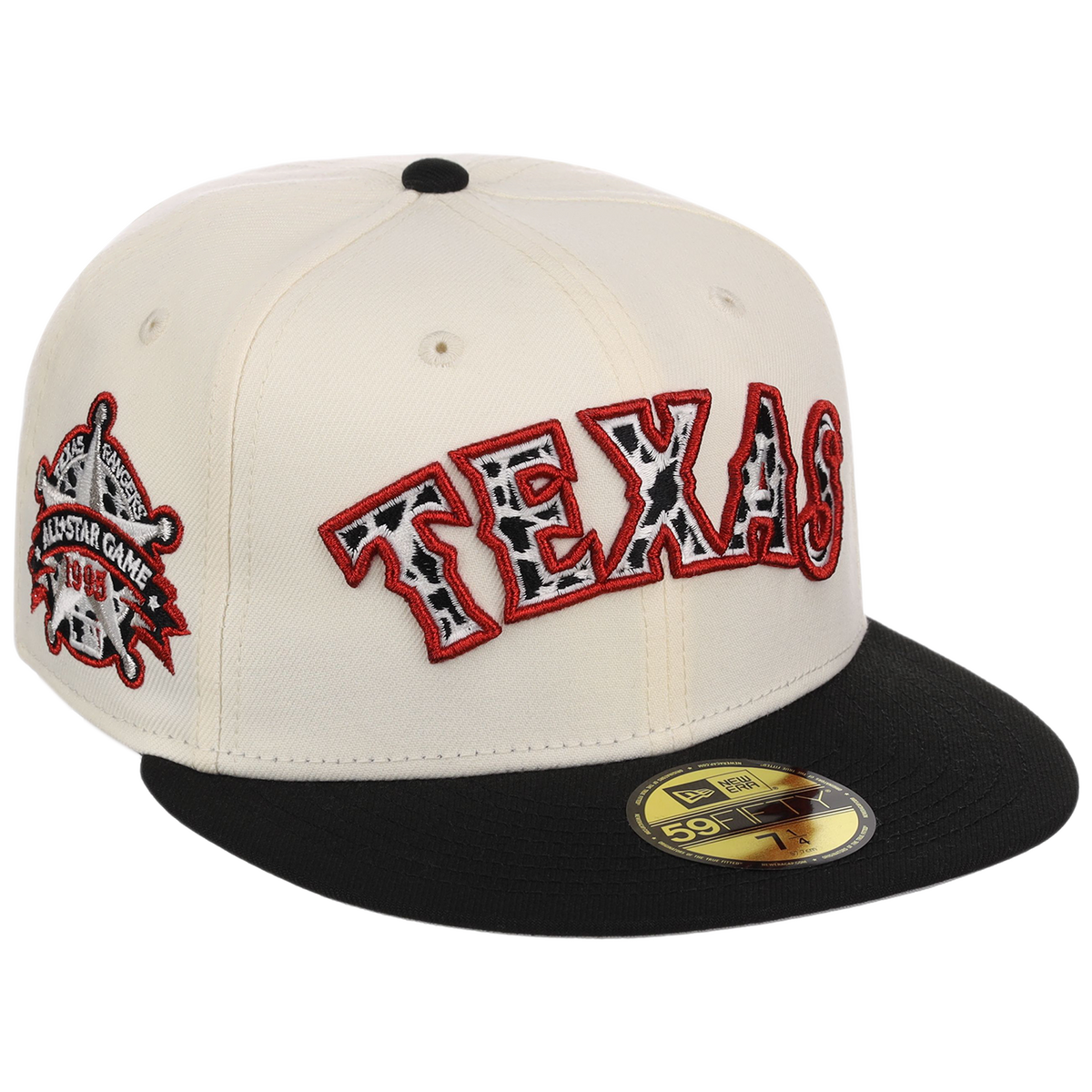 Texas Rangers Lone Star Livestock New Era 59FIFTY (Chrome/Black)