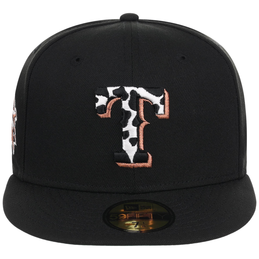 Texas Rangers Lone Star Livestock New Era 59FIFTY (Black/Black)