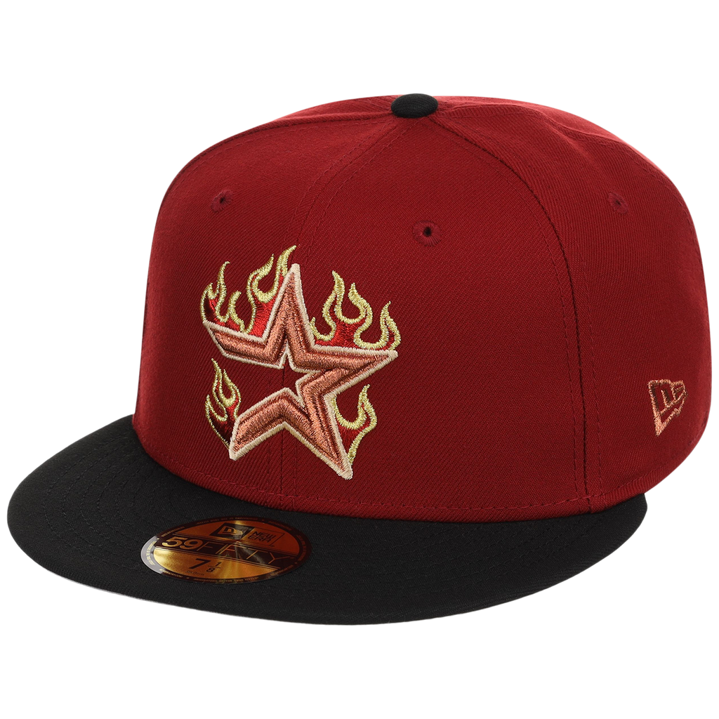 Houston Astros MLB Playing with Fire New Era 59FIFTY (Red/Black)