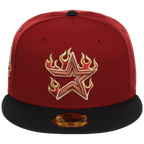 Houston Astros MLB Playing with Fire New Era 59FIFTY (Red/Black)