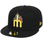 Seattle Mariners MLB Playing with Fire New Era 59FIFTY (Black/Black)