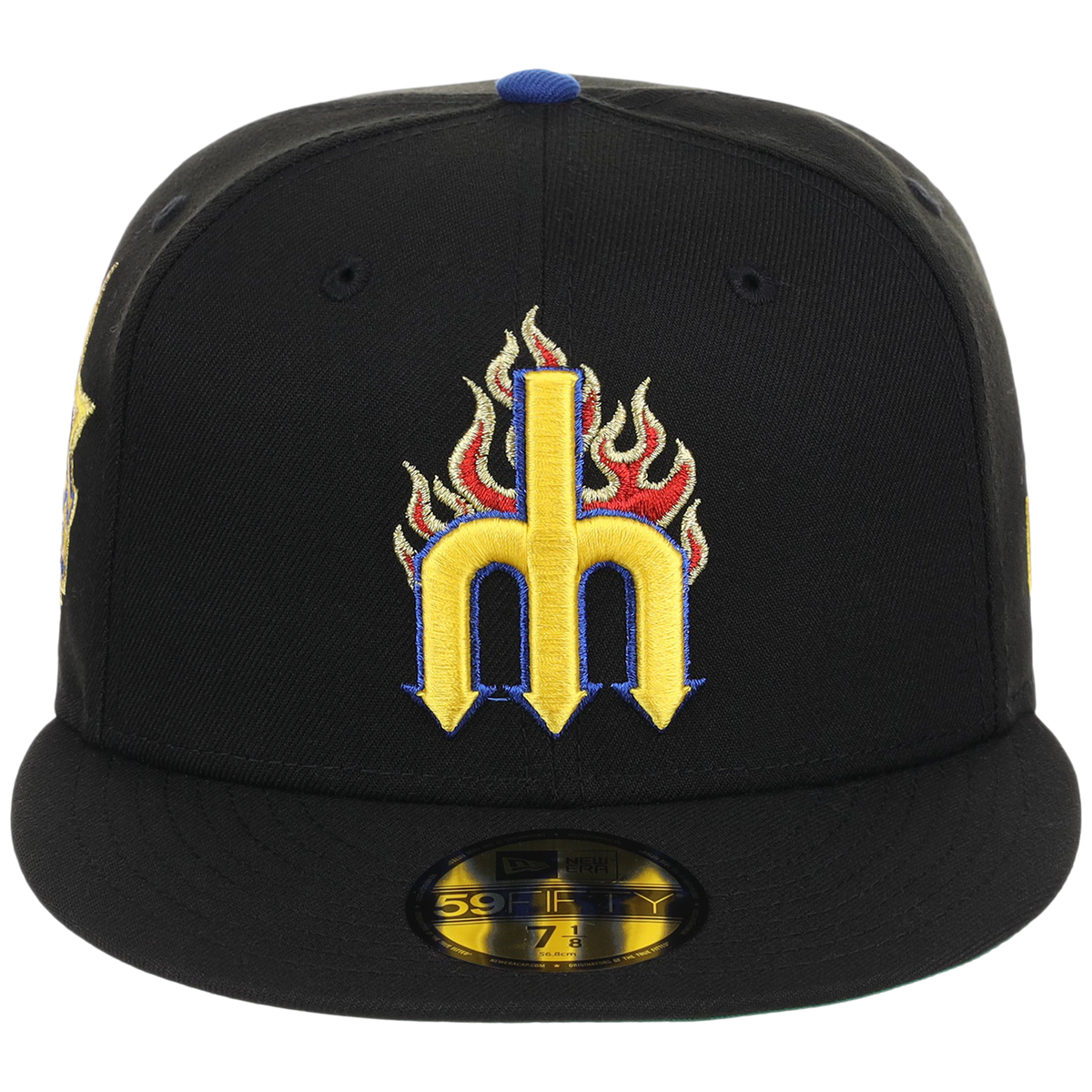 Seattle Mariners MLB Playing with Fire New Era 59FIFTY (Black/Black)