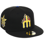 Seattle Mariners MLB Playing with Fire New Era 59FIFTY (Black/Black)