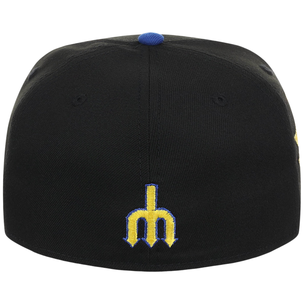 Seattle Mariners MLB Playing with Fire New Era 59FIFTY (Black/Black)
