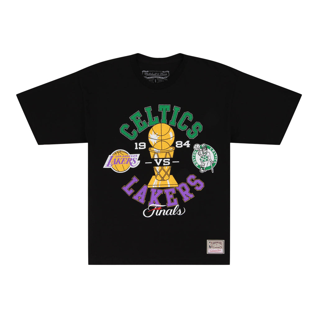 Los Angeles Lakers vs Boston Celtics 1984 NBA Historic Finals Mitchell & Ness T-Shirt