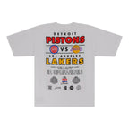 Los Angeles Lakers vs Detroit Pistons 1989 NBA Historic Finals Mitchell & Ness T-Shirt