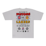 Los Angeles Lakers vs Detroit Pistons 1989 NBA Historic Finals Mitchell & Ness T-Shirt