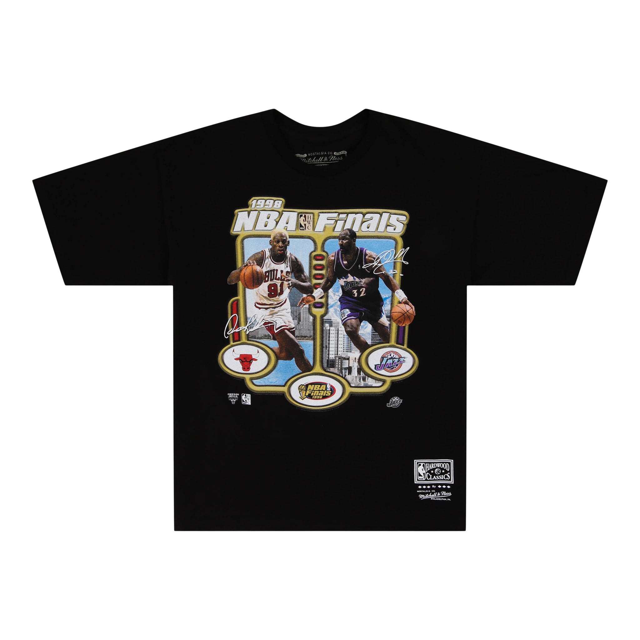 Chicago Bulls vs Utah Jazz 1998 NBA Historic Finals Mitchell & Ness T-Shirt - Players