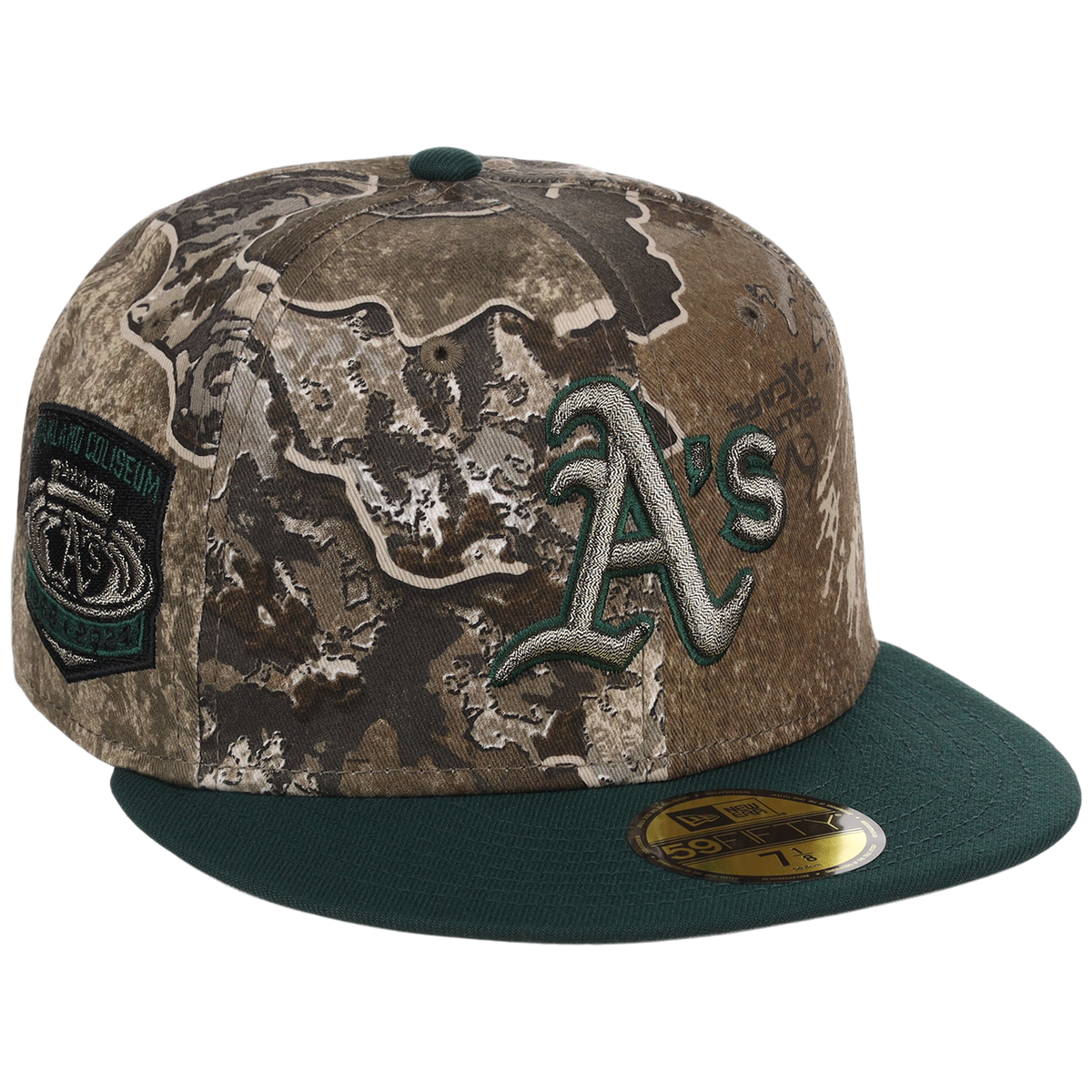 Oakland Athletics MLB Realtree Excape OTC Pop New Era 59FIFTY