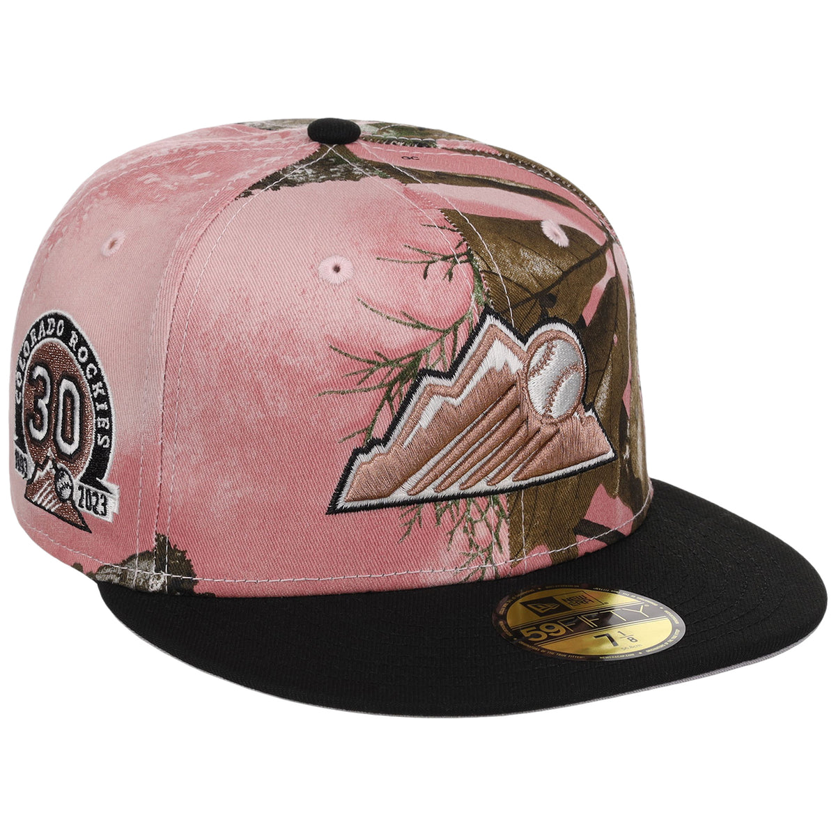 Colorado Rockies MLB Pink Realtree New Era 59FIFTY