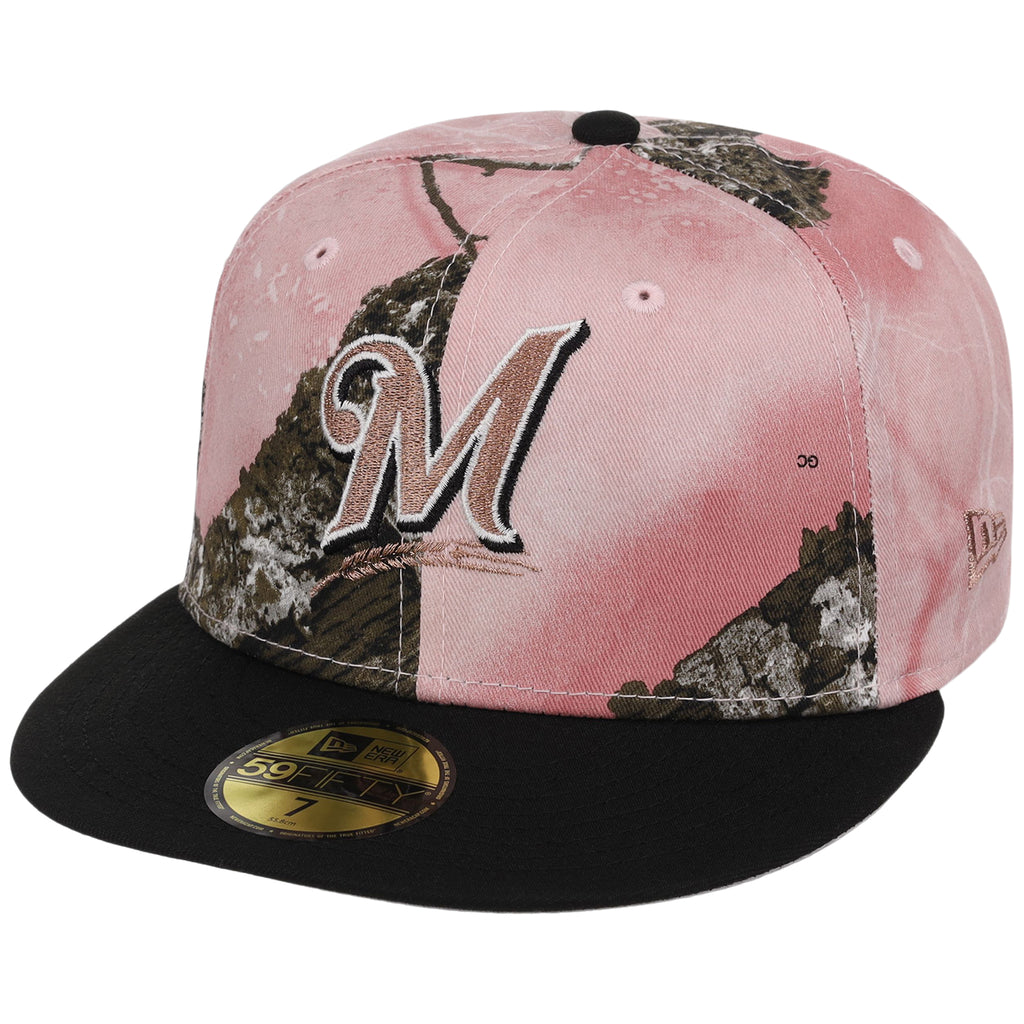 Milwaukee Brewers MLB Pink Realtree New Era 59FIFTY