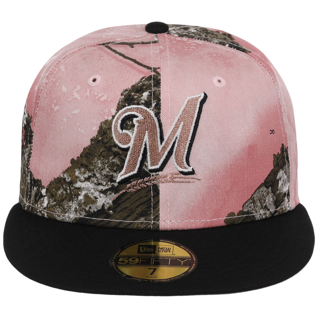 Milwaukee Brewers MLB Pink Realtree New Era 59FIFTY