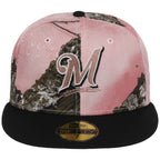 Milwaukee Brewers MLB Pink Realtree New Era 59FIFTY