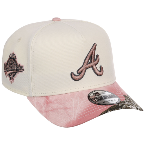 Atlanta Braves MLB Chrome Pink Realtree New Era 9FORTY A-Frame