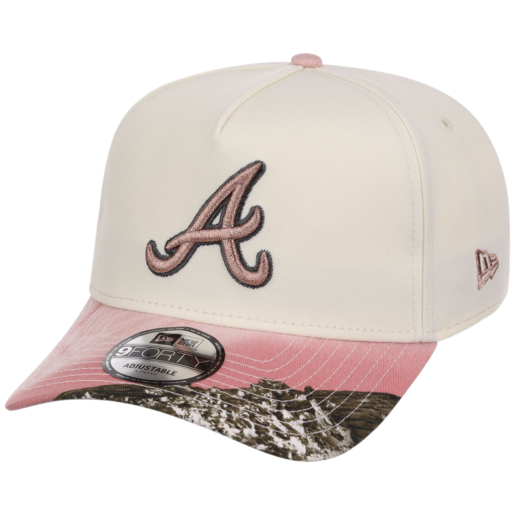 Atlanta Braves MLB Chrome Pink Realtree New Era 9FORTY A-Frame