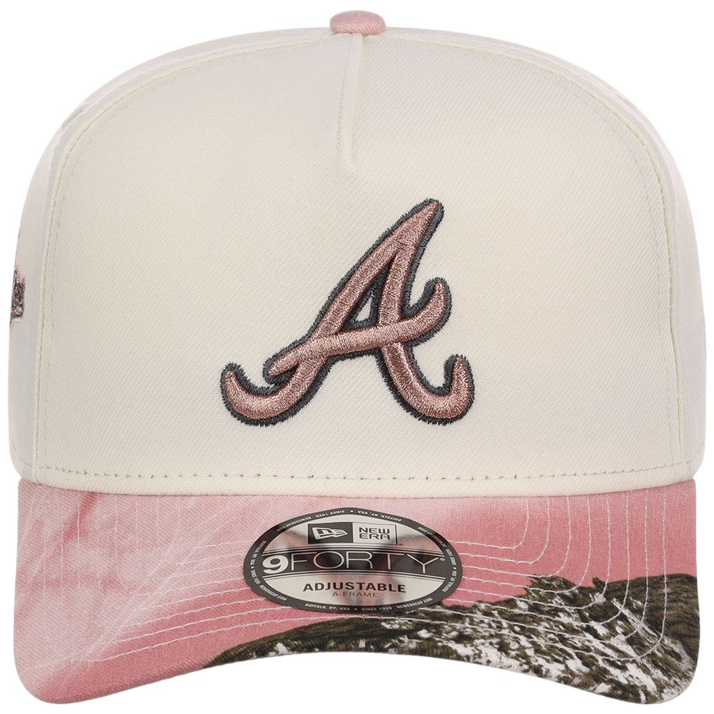 Atlanta Braves MLB Chrome Pink Realtree New Era 9FORTY A-Frame