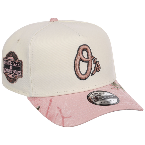 Baltimore Orioles MLB Chrome Pink Realtree New Era 9FORTY A-Frame
