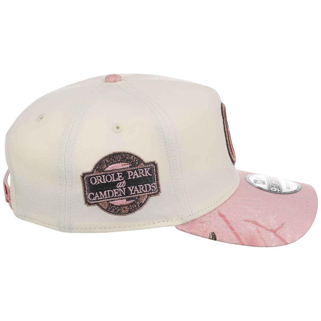 Baltimore Orioles MLB Chrome Pink Realtree New Era 9FORTY A-Frame