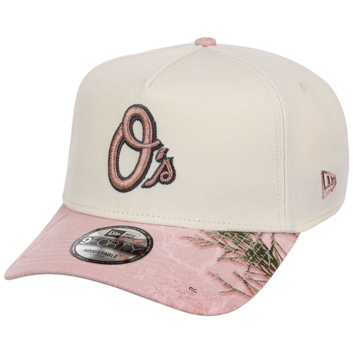 Baltimore Orioles MLB Chrome Pink Realtree New Era 9FORTY A-Frame