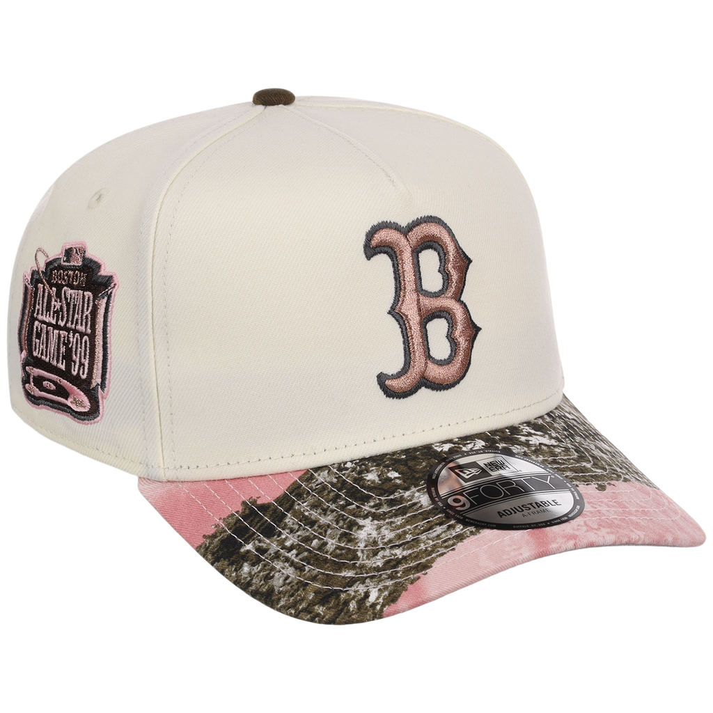 Boston Red Sox MLB Chrome Pink Realtree New Era 9FORTY A-Frame