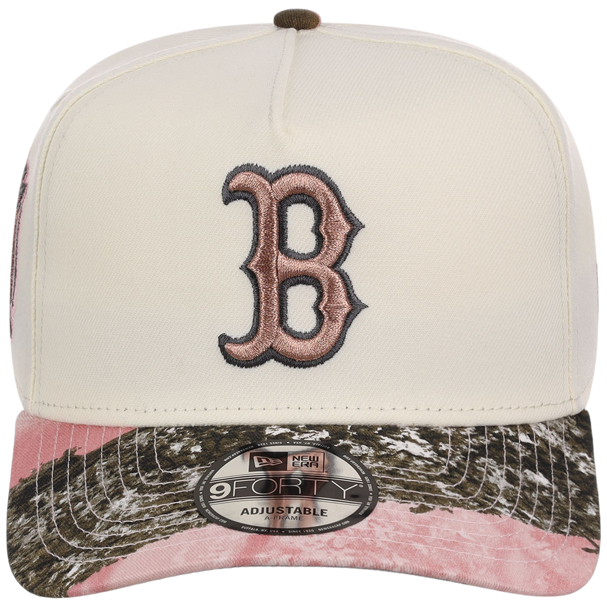 Boston Red Sox MLB Chrome Pink Realtree New Era 9FORTY A-Frame