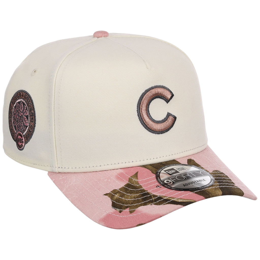 Chicago Cubs MLB Chrome Pink Realtree New Era 9FORTY A-Frame