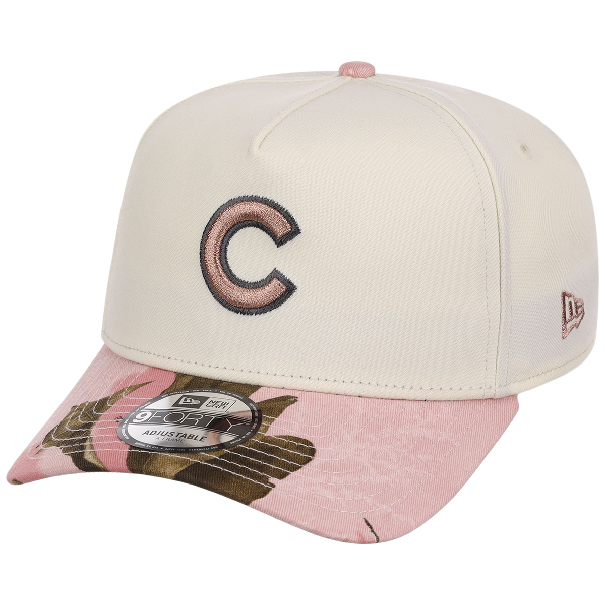 Chicago Cubs MLB Chrome Pink Realtree New Era 9FORTY A-Frame