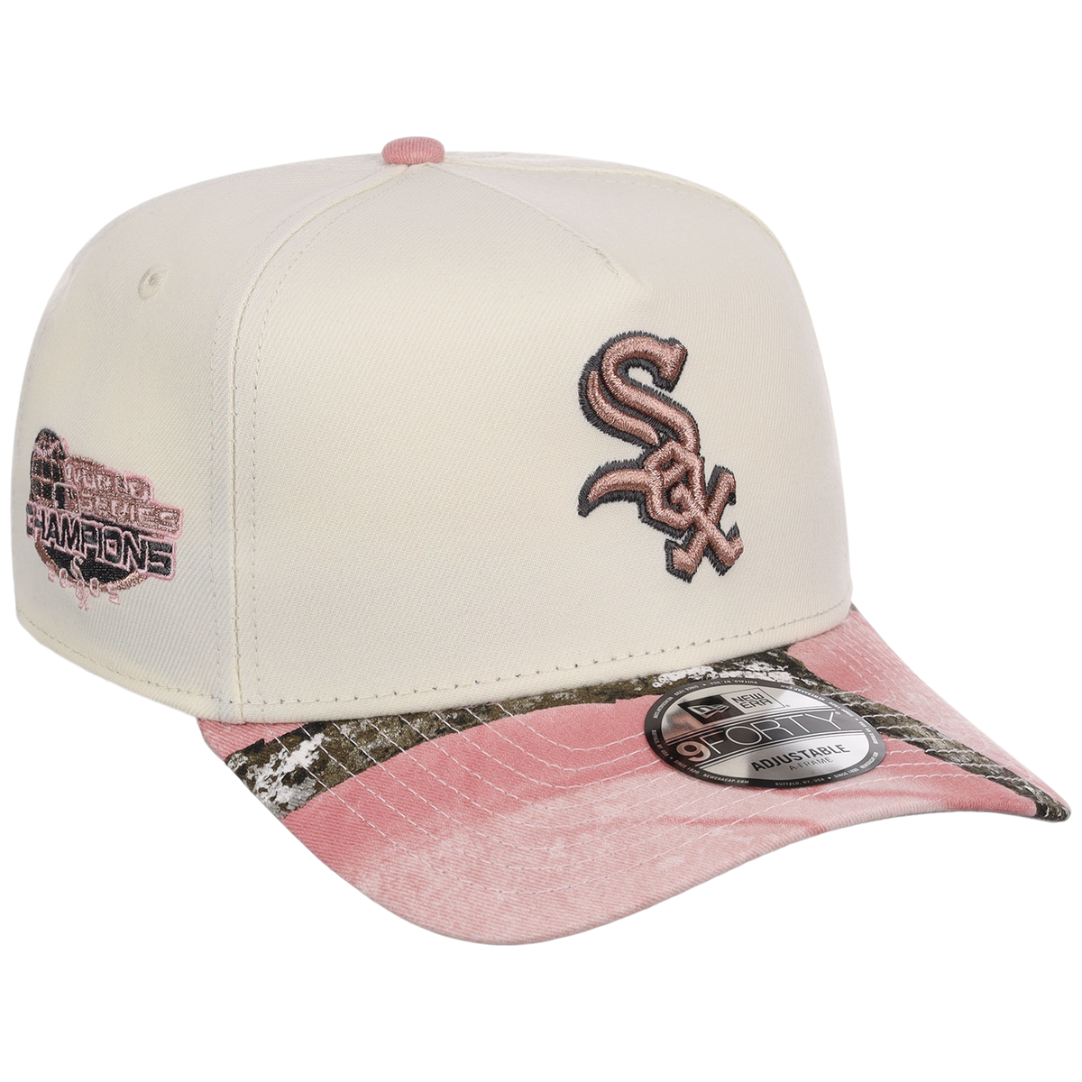 Chicago White Sox MLB Chrome Pink Realtree New Era 9FORTY A-Frame