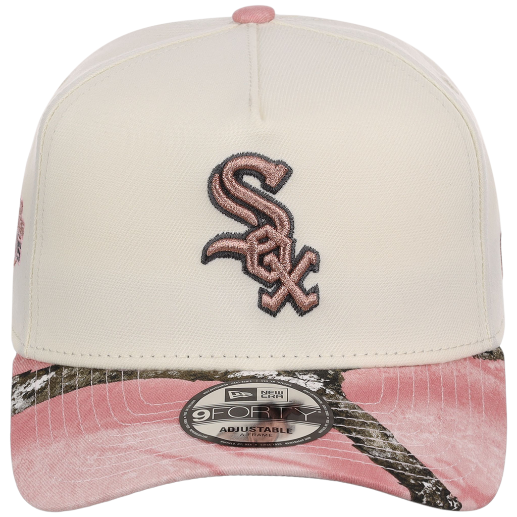 Chicago White Sox MLB Chrome Pink Realtree New Era 9FORTY A-Frame