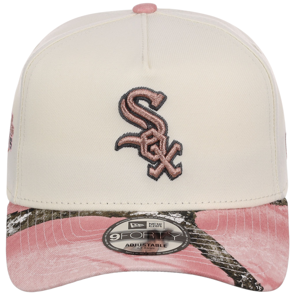 Chicago White Sox MLB Chrome Pink Realtree New Era 9FORTY A-Frame