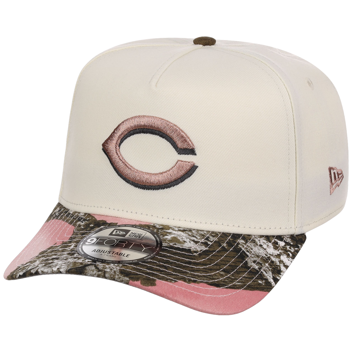 Cincinnati Reds MLB Chrome Pink Realtree New Era 9FORTY A-Frame
