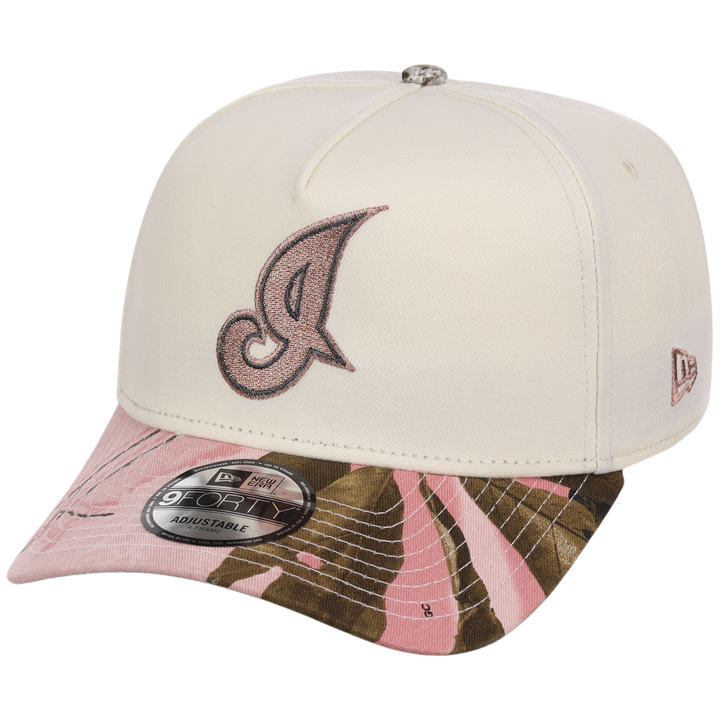 Cleveland Indians MLB Chrome Pink Realtree New Era 9FORTY A-Frame