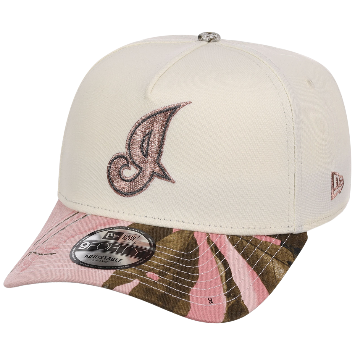 Cleveland Indians MLB Chrome Pink Realtree New Era 9FORTY A-Frame