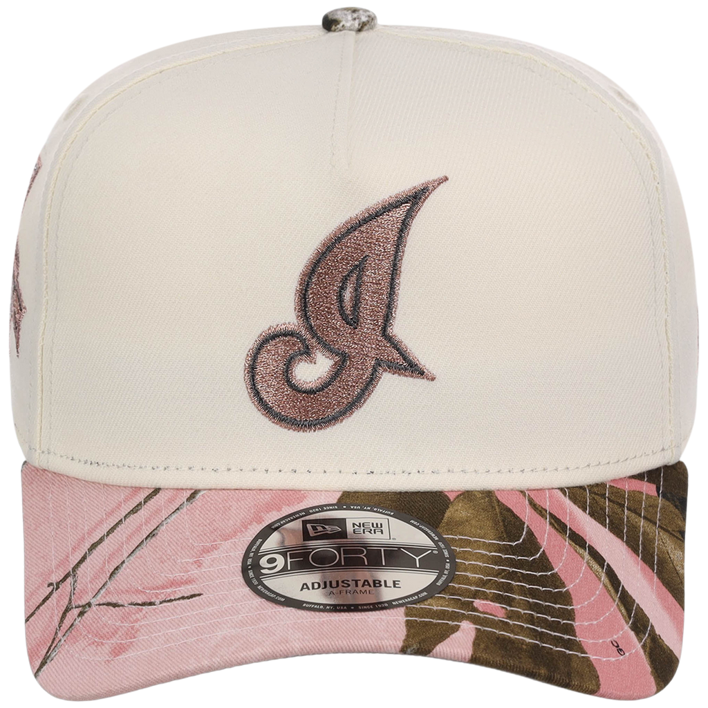 Cleveland Indians MLB Chrome Pink Realtree New Era 9FORTY A-Frame