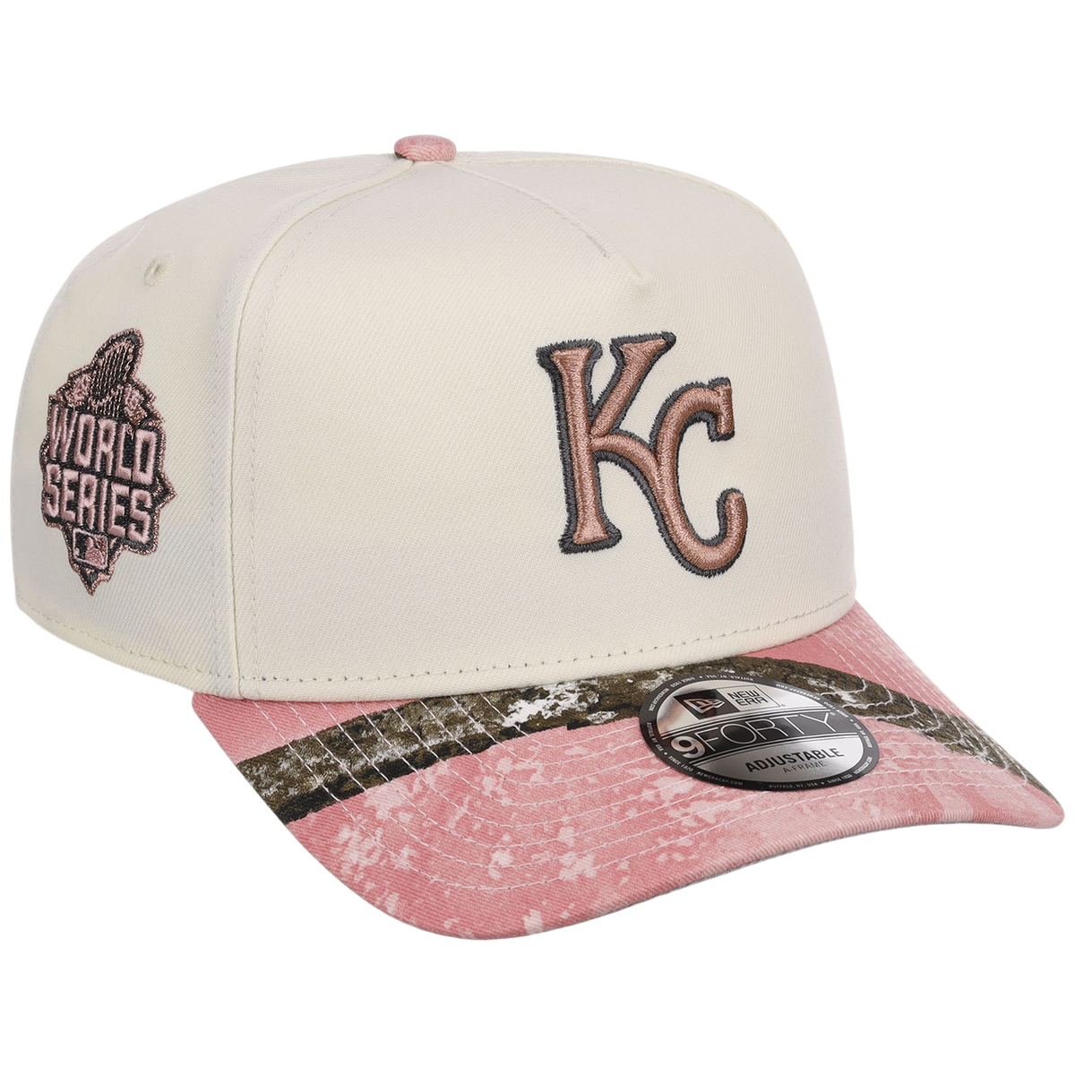 Kansas City Royals MLB Chrome Pink Realtree New Era 9FORTY A-Frame