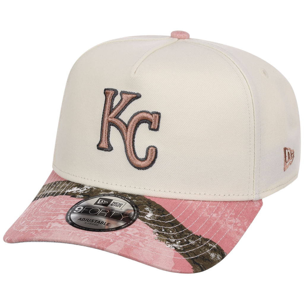 Kansas City Royals MLB Chrome Pink Realtree New Era 9FORTY A-Frame