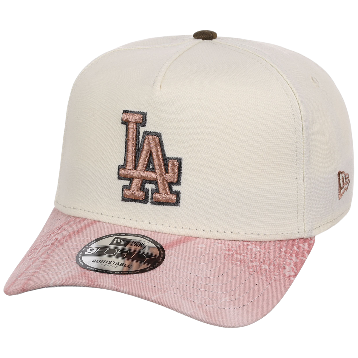 Los Angeles Dodgers MLB Chrome Pink Realtree New Era 9FORTY A-Frame