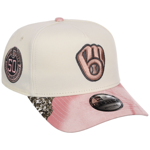 Milwaukee Brewers MLB Chrome Pink Realtree New Era 9FORTY A-Frame