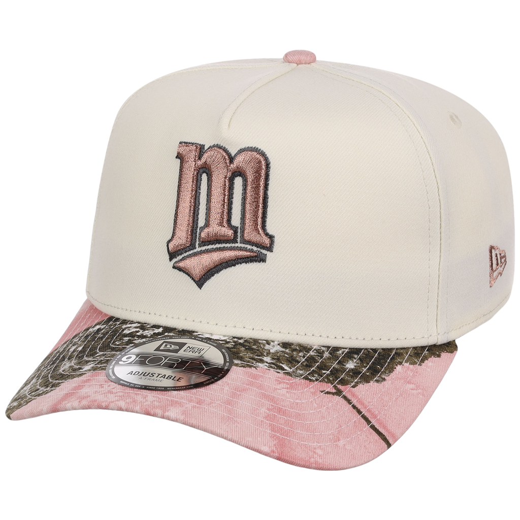 Minnesota Twins MLB Chrome Pink Realtree New Era 9FORTY A-Frame