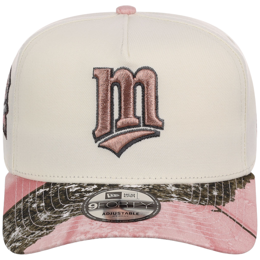 Minnesota Twins MLB Chrome Pink Realtree New Era 9FORTY A-Frame