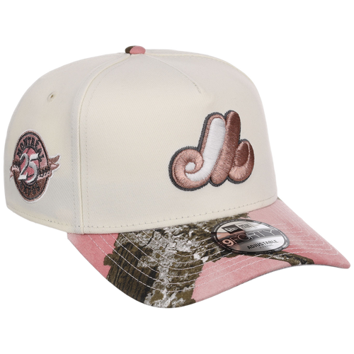 Montreal Expos MLB Chrome Pink Realtree New Era 9FORTY A-Frame