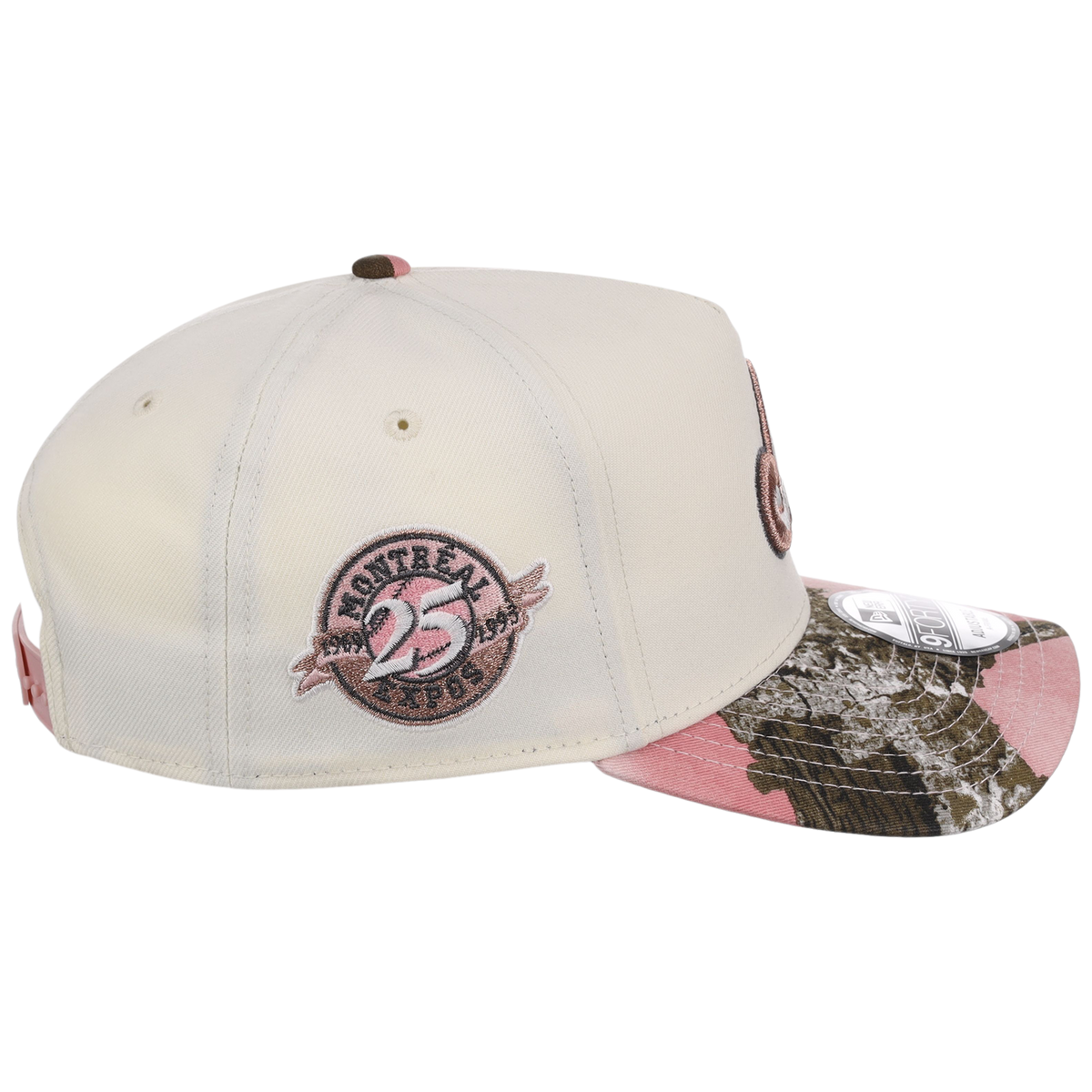 Montreal Expos MLB Chrome Pink Realtree New Era 9FORTY A-Frame