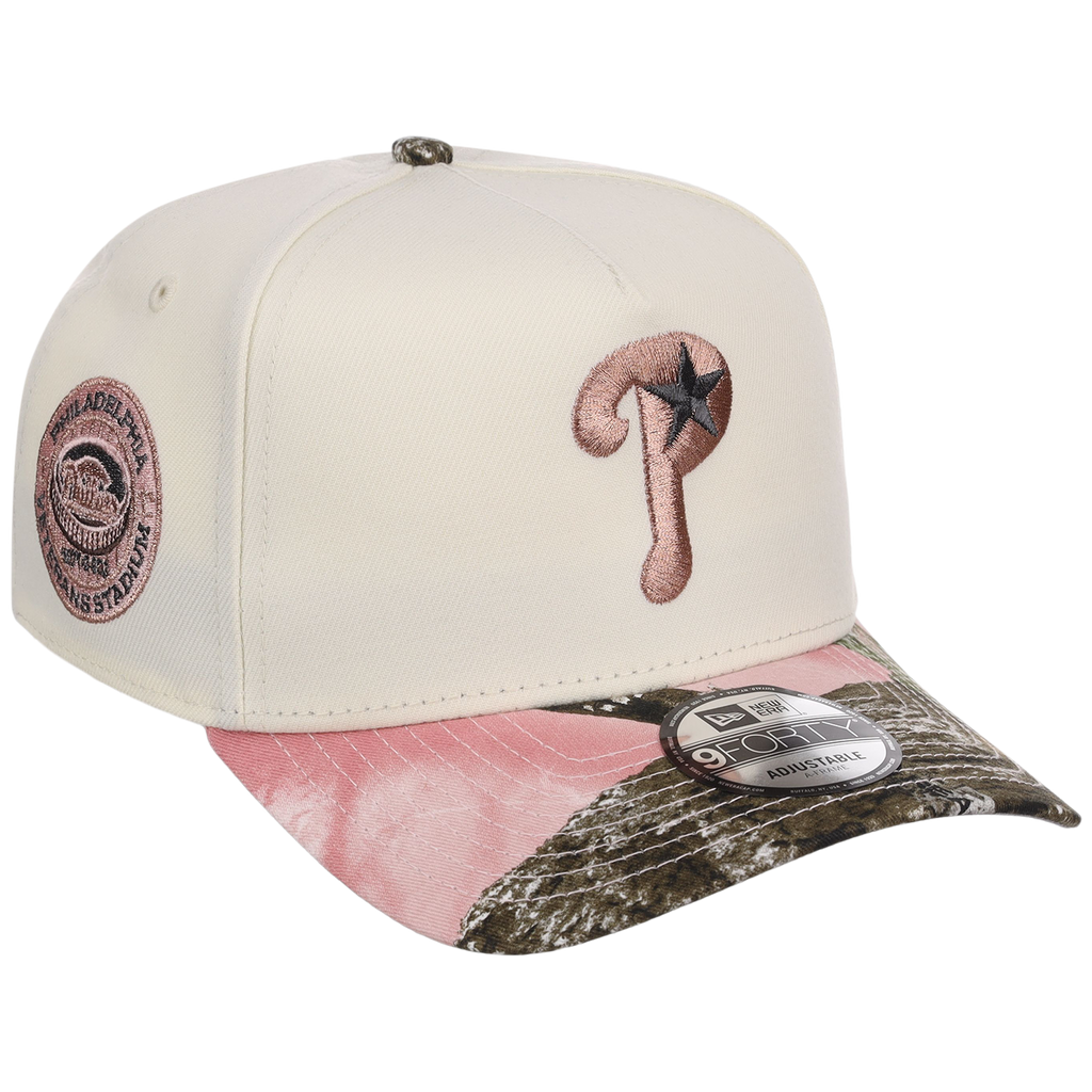 Philadelphia Phillies MLB Chrome Pink Realtree New Era 9FORTY A-Frame