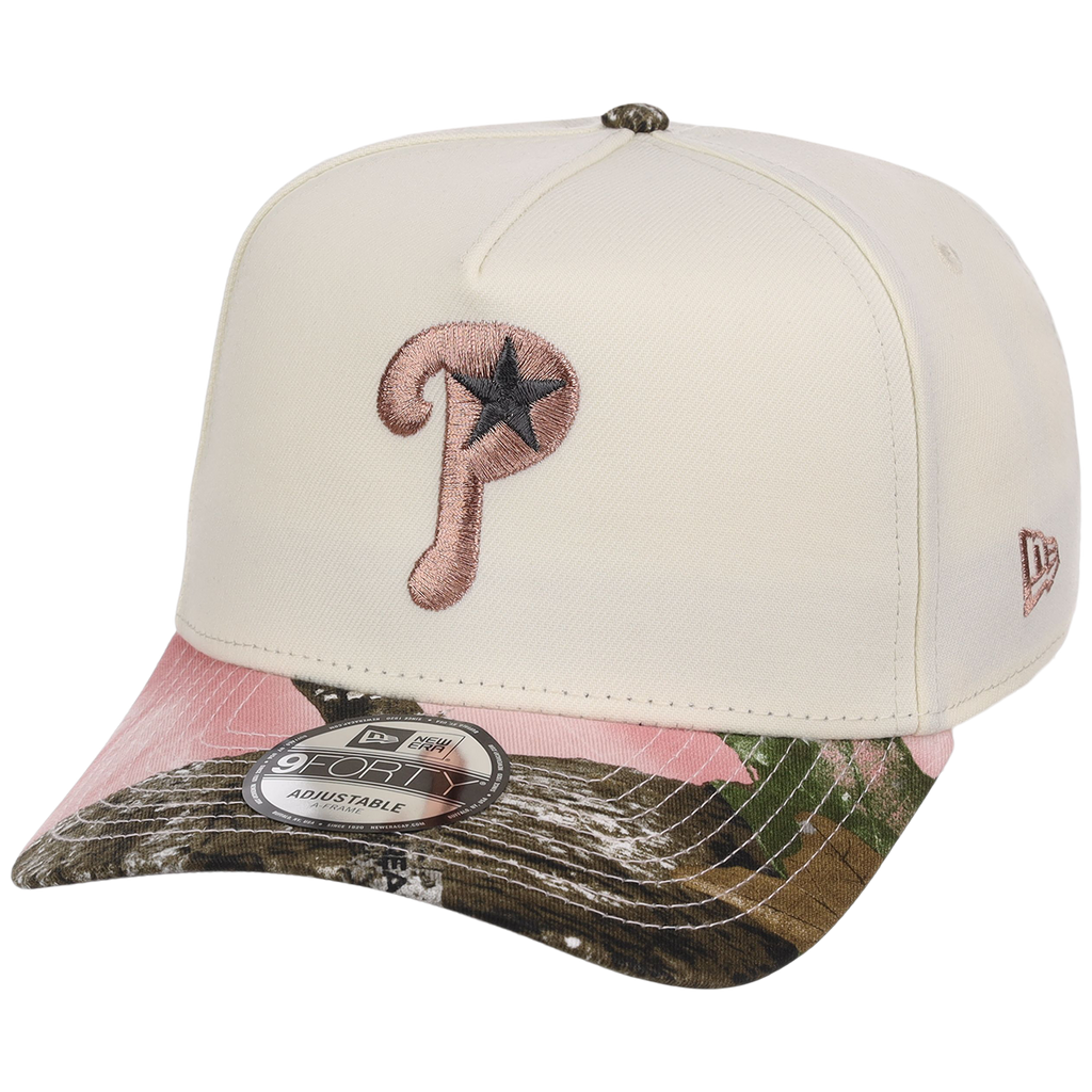Philadelphia Phillies MLB Chrome Pink Realtree New Era 9FORTY A-Frame